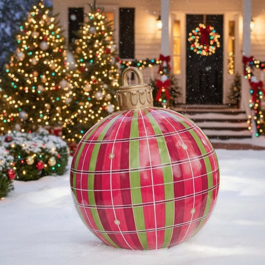 Boules de Noël Gonflables pour Décoration Intérieure et Extérieure 3