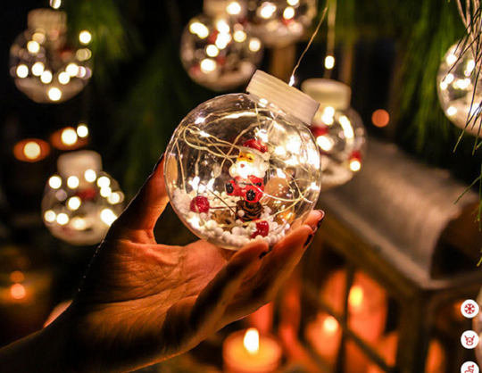 Boules de Noël Lumineuses Décoratives avec Télécommande - Ambiance Festive pour Sapin et Maison 6