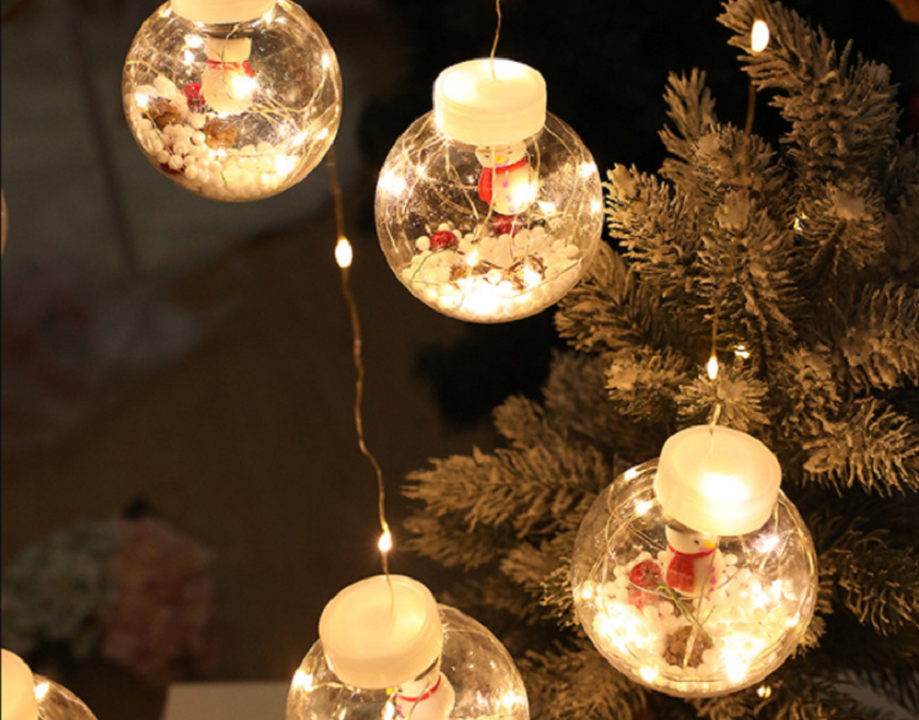 Boules de Noël Lumineuses Décoratives avec Télécommande - Ambiance Festive pour Sapin et Maison 7