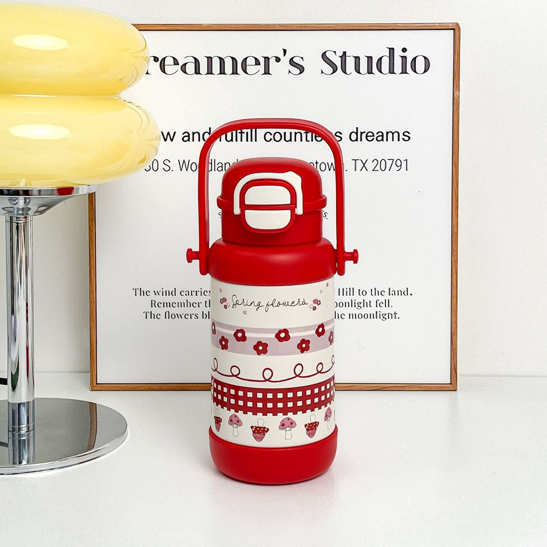 Bouteille Isotherme Femme Design Amusant avec Poignée Ergonomique 8