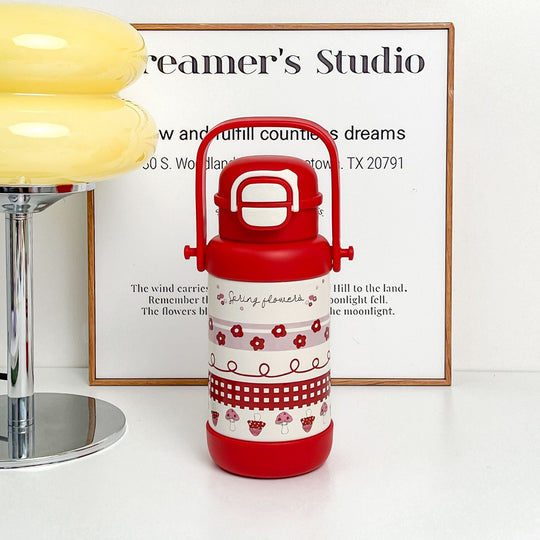 Bouteille Isotherme Femme Design Amusant avec Poignée Ergonomique 8