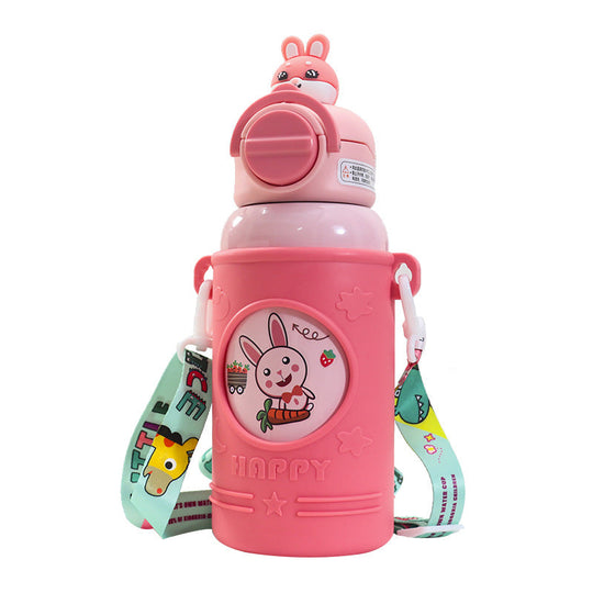Bouteille Isotherme Femme Motif Grenouille 1L Portable et Pratique 3