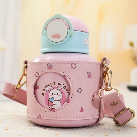 Bouteille Isotherme Portable Femme avec Poignée Pratique 6