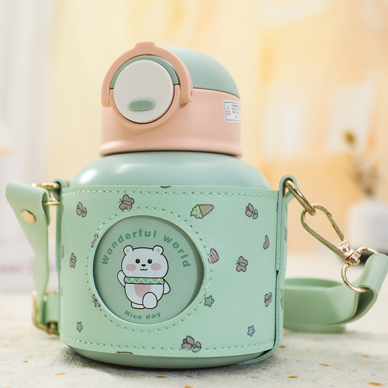 Bouteille Isotherme Portable Femme avec Poignée Pratique 7