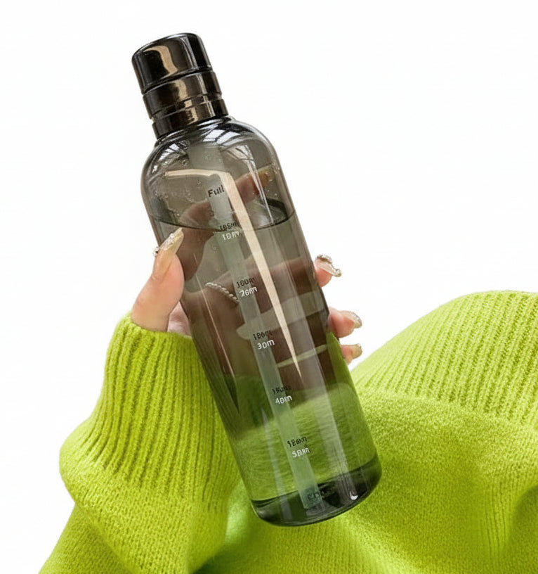 Bouteille à Boire en Verre avec Minuteur Transparent 0