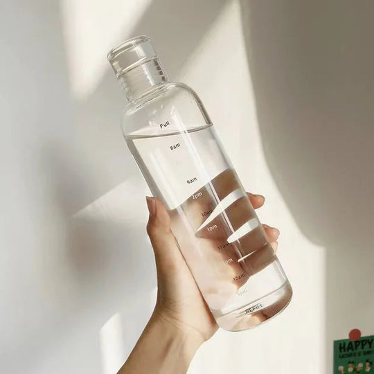 Bouteille à Boire en Verre avec Minuteur Transparent 7