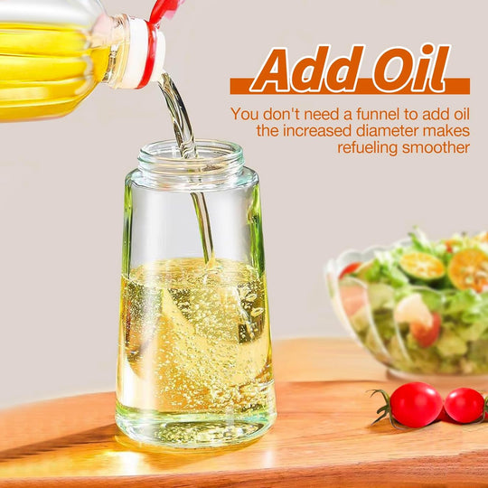 Bouteille à Huile D'Olive 2 En 1 Verre Multifonctionnelle 470 Ml 7