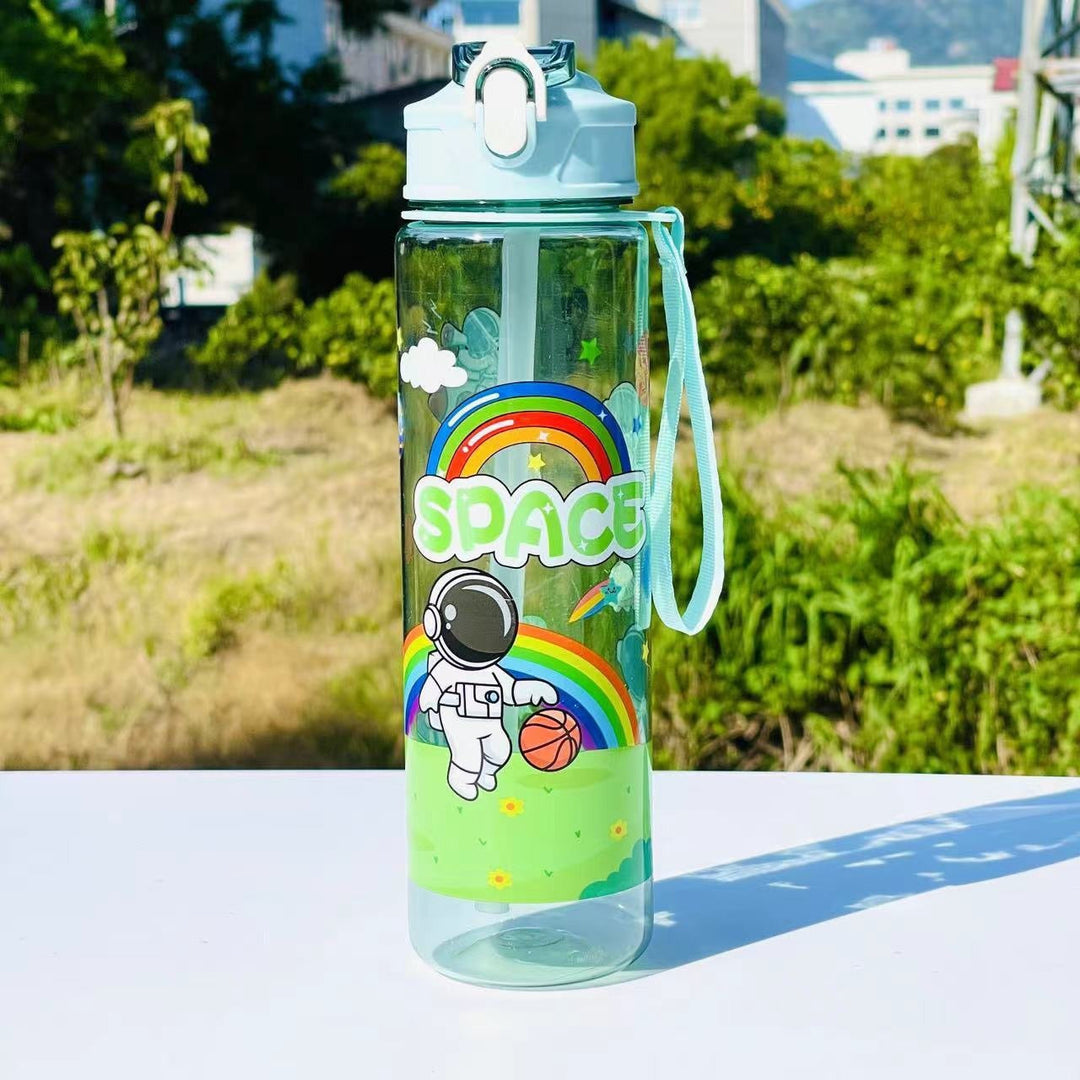 Bouteille d'Eau Femme Pratique et Tendance 500 ml avec Paille Intégrée 6