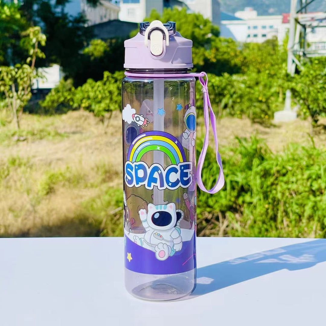 Bouteille d'Eau Femme Pratique et Tendance 500 ml avec Paille Intégrée 7
