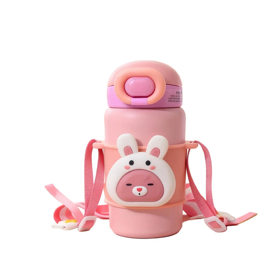 Bouteille d'Eau Isolée Femme Design Lapin 0