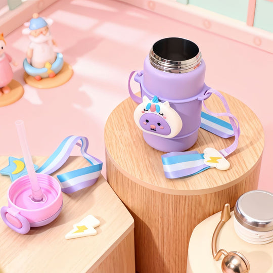 Bouteille d'Eau Isolée Femme Design Lapin 3