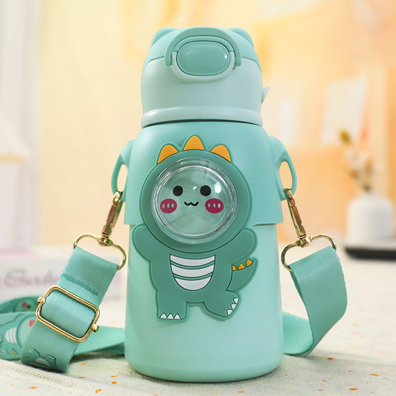 Bouteille d'Eau Unisexe Pratique avec Motif Animal et Ouverture Rabattable 5