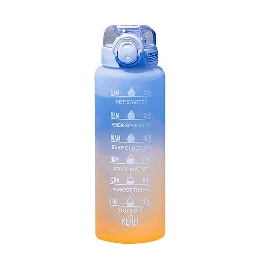 Bouteille d'eau Motivante avec Paille 0