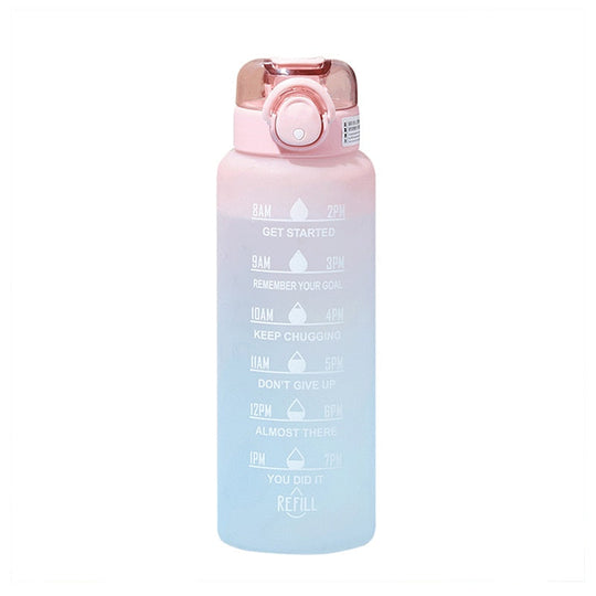 Bouteille d'eau Motivante avec Paille 10