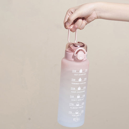Bouteille d'eau Motivante avec Paille 6