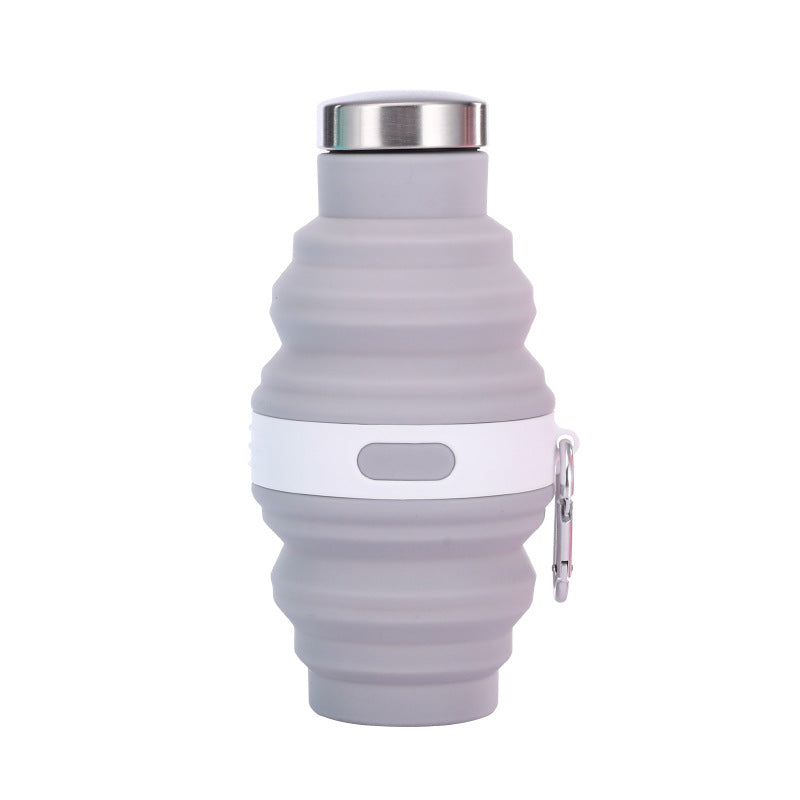 Bouteille d'eau Pliable pour Femme avec Mousqueton 1