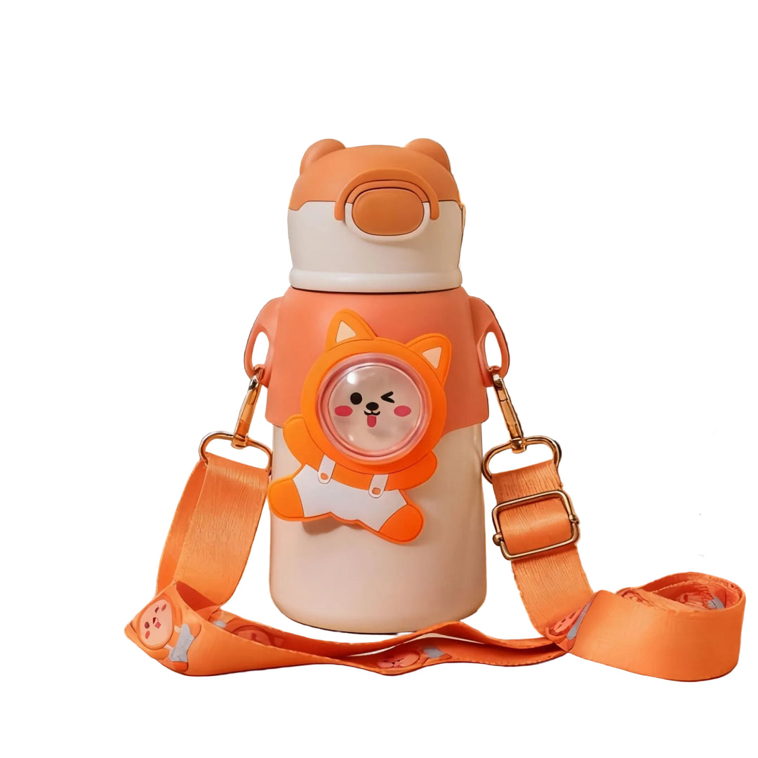 Bouteille d'eau isotherme pour femme avec motif animal artistique 0