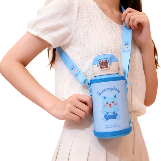Bouteille d'eau portable pour femmes au design pratique 0
