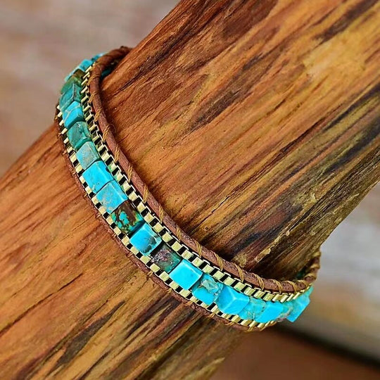 Bracelet Bohème en Turquoise 2