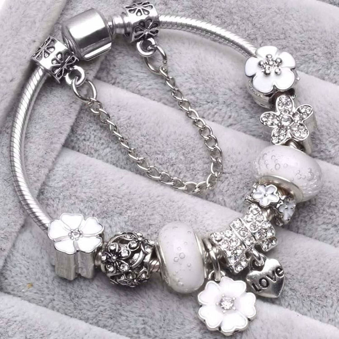 Bracelet Femme à Breloques Floral 5