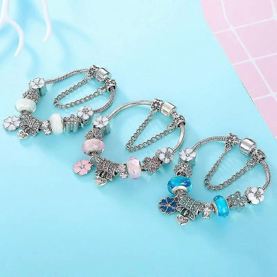 Bracelet Femme à Breloques Floral 7
