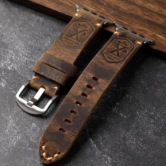 Bracelet en cuir pour Apple Watch 1