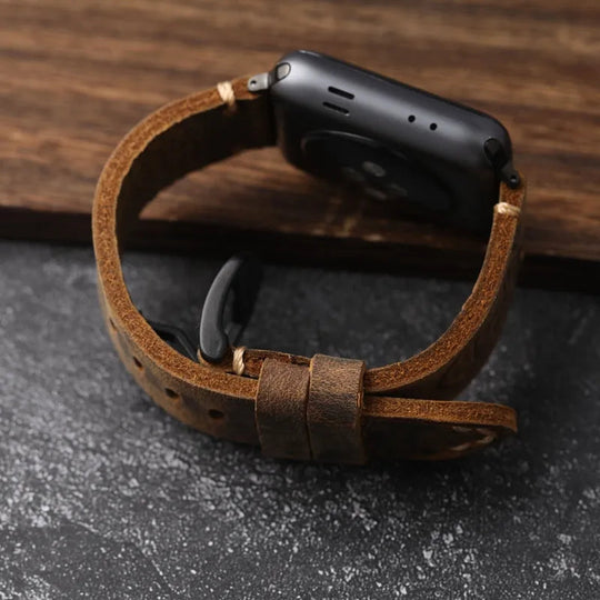 Bracelet en cuir pour Apple Watch 4