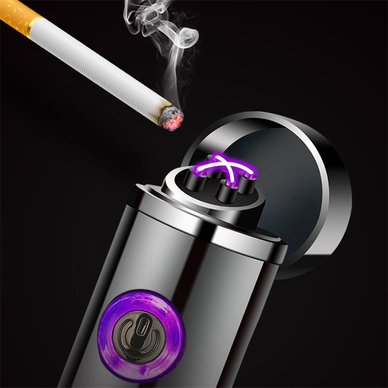 Briquet Électrique Rechargeable Compact Résistant au Vent 1