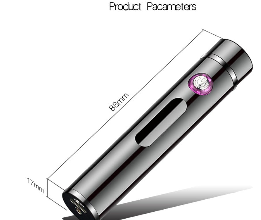 Briquet Électrique Rechargeable Compact Résistant au Vent 5