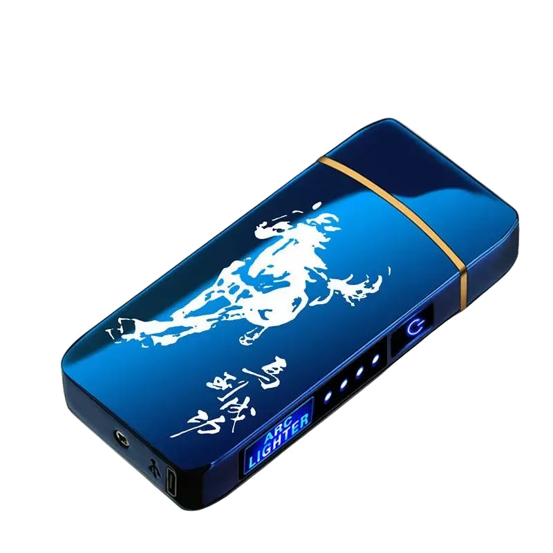 Briquet Plasma Rechargeable USB Résistant au Vent Design Moderne en Métal 0