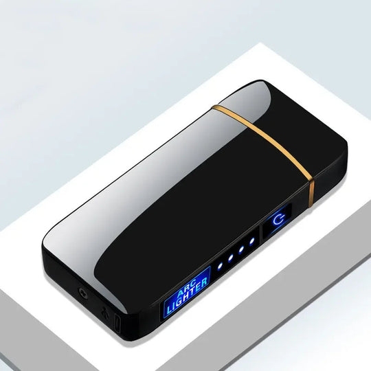 Briquet Plasma Rechargeable USB Résistant au Vent Design Moderne en Métal 1