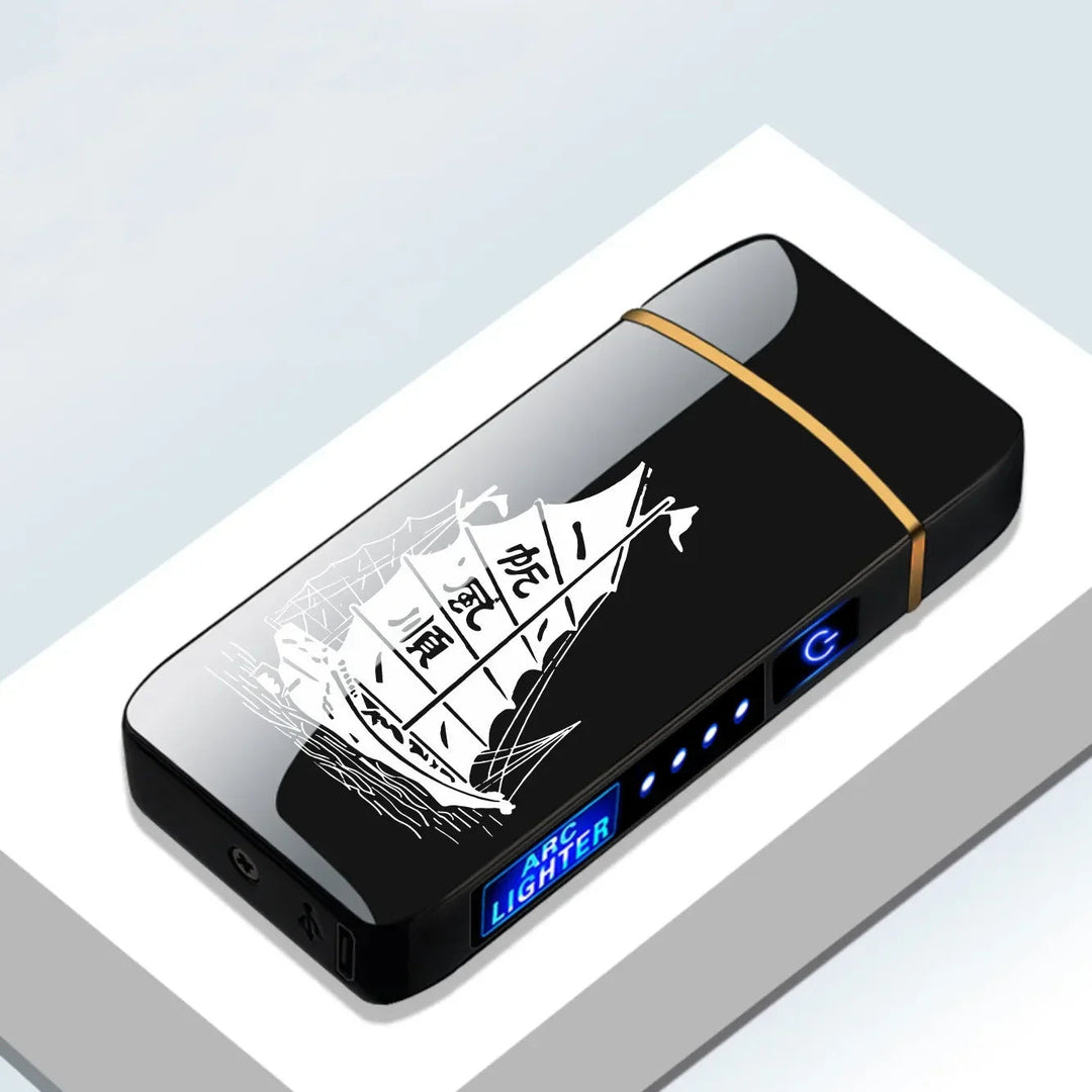 Briquet Plasma Rechargeable USB Résistant au Vent Design Moderne en Métal 14