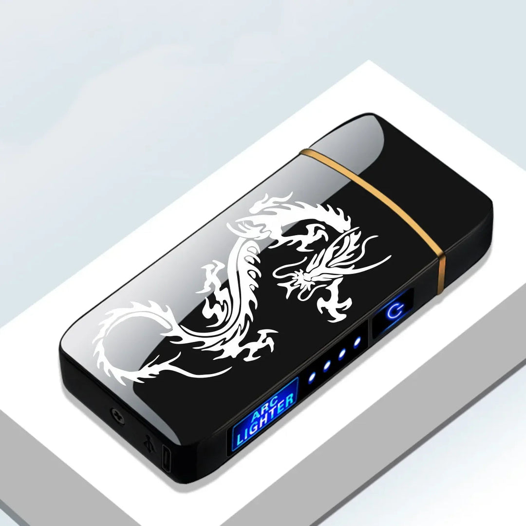 Briquet Plasma Rechargeable USB Résistant au Vent Design Moderne en Métal 17