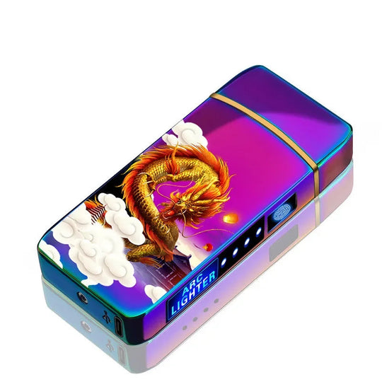 Briquet Plasma Rechargeable USB Résistant au Vent Design Moderne en Métal 9
