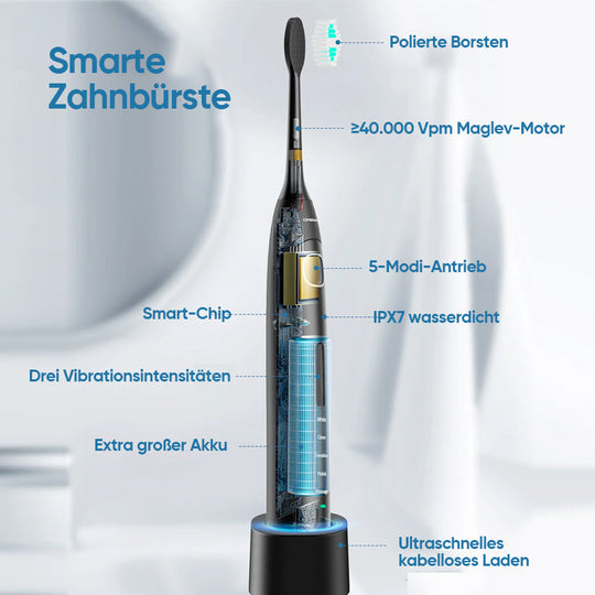 Brosse À Dents Électrique Sonique Avec 6 Modes De Nettoyage Pour Adultes 8