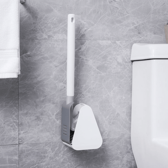 Brosse Nettoyage Salle de Bain Triangulaire avec Poignée Ergonomique 0
