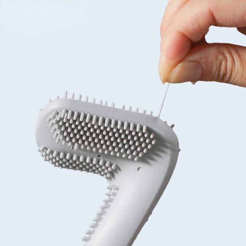 Brosse Nettoyage Salle de Bain Triangulaire avec Poignée Ergonomique 2