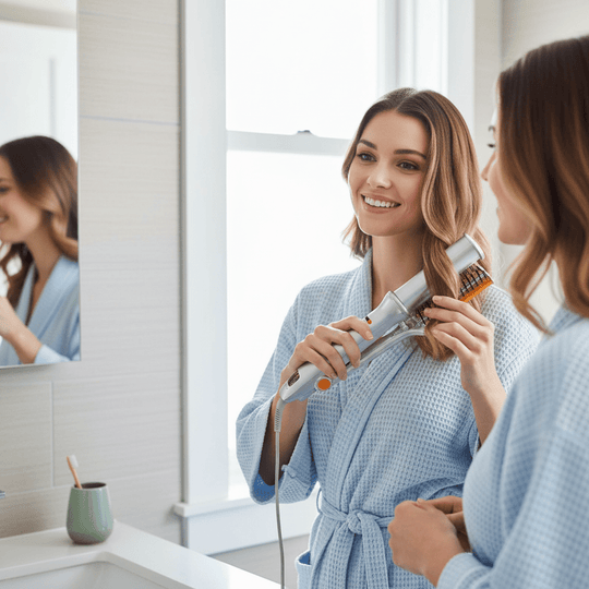 Brosse à Cheveux Rotative 2 en 1 1