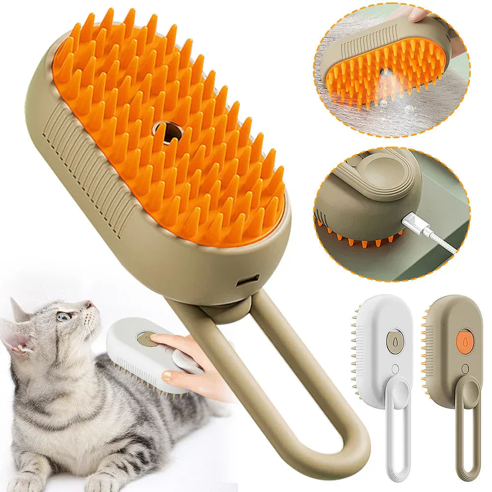 Brosse à vapeur électrique 3 en 1 pour animaux de compagnie 1