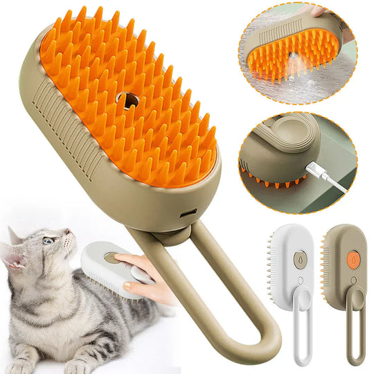 Brosse à vapeur électrique 3 en 1 pour animaux de compagnie 1