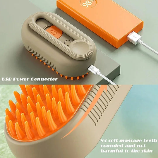 Brosse à vapeur électrique 3 en 1 pour animaux de compagnie 6