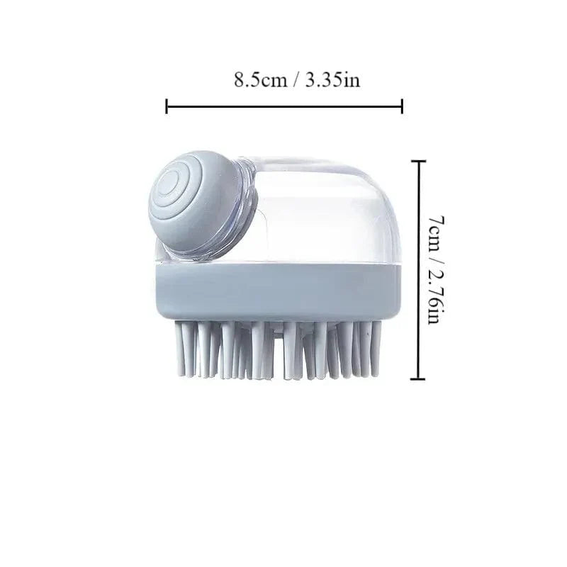 Brosse de Bain pour Chiens avec Distributeur de Shampoing 5