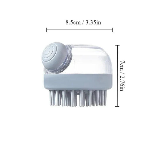 Brosse de Bain pour Chiens avec Distributeur de Shampoing 5