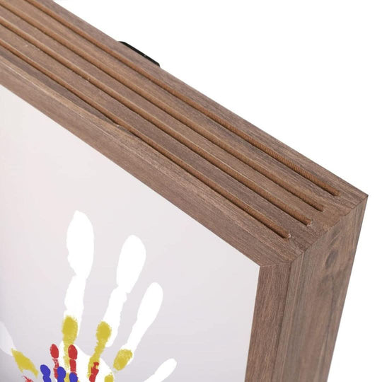 Cadre à mémoire pour empreintes de bébé en bois 6