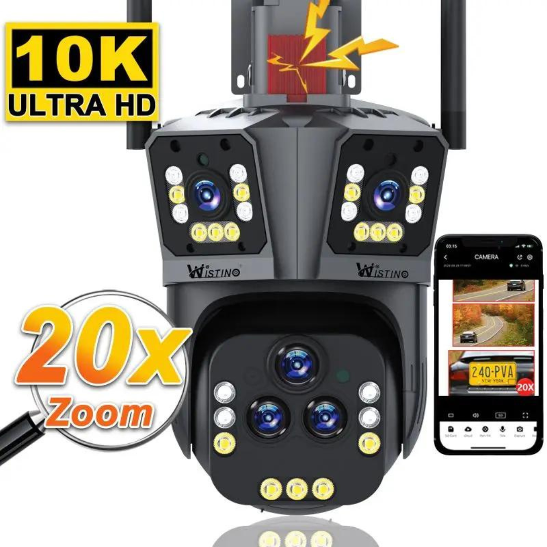Caméra de Sécurité WiFi 10K avec Zoom Optique 20x 1