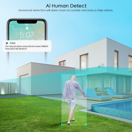 Caméra de Surveillance Extérieure WiFi 360° avec Vision Panoramique et Détection de Mouvement 5