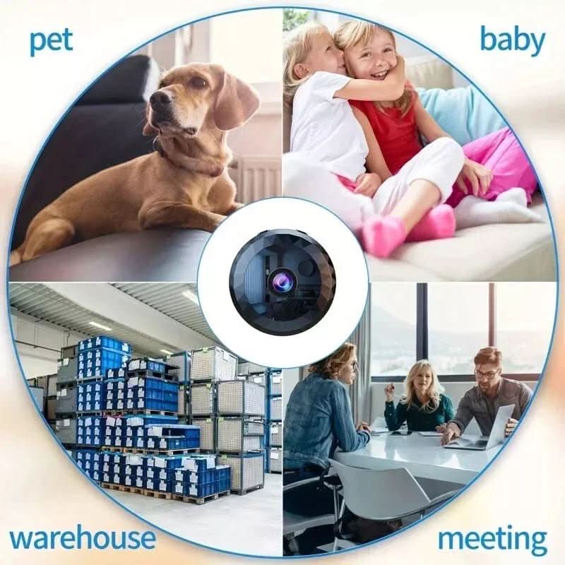 Caméra de Surveillance Mini WiFi 1080P HD pour Intérieur et Extérieur 5