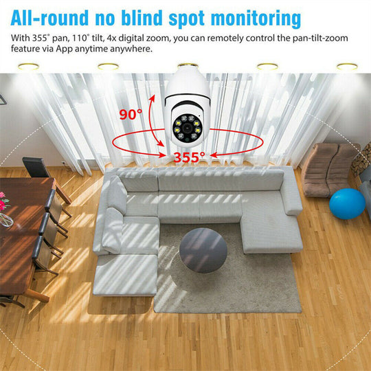 Caméra de Surveillance Sans Fil 1080P WiFi avec Vision Nocturne et Détection de Mouvement 3