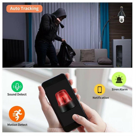 Caméra de Surveillance Sans Fil 1080P WiFi avec Vision Nocturne et Détection de Mouvement 4