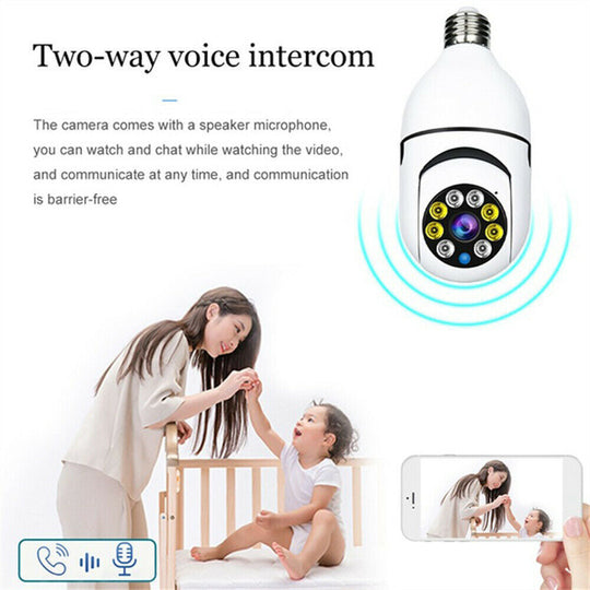 Caméra de Surveillance Sans Fil 1080P WiFi avec Vision Nocturne et Détection de Mouvement 8